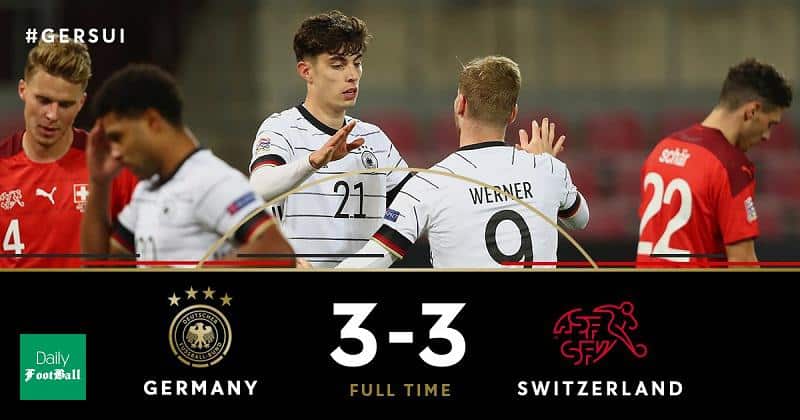 نتیجه بازی آلمان و سوئیس/ فرار مانشافت از شکست