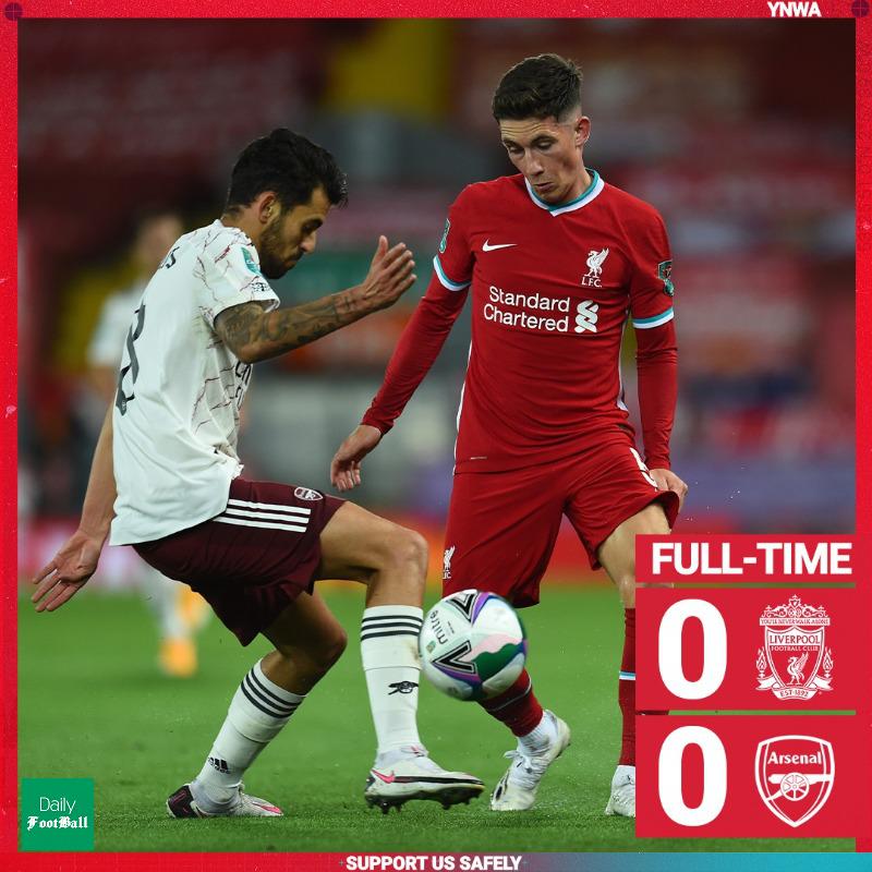 نتیجه بازی لیورپول و آرسنال/ حذف لیورپول از جام اتحادیه انگلیس
