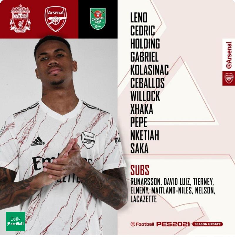 ترکیب لیورپول و آرسنال برای بازی امشب 10 مهر 99