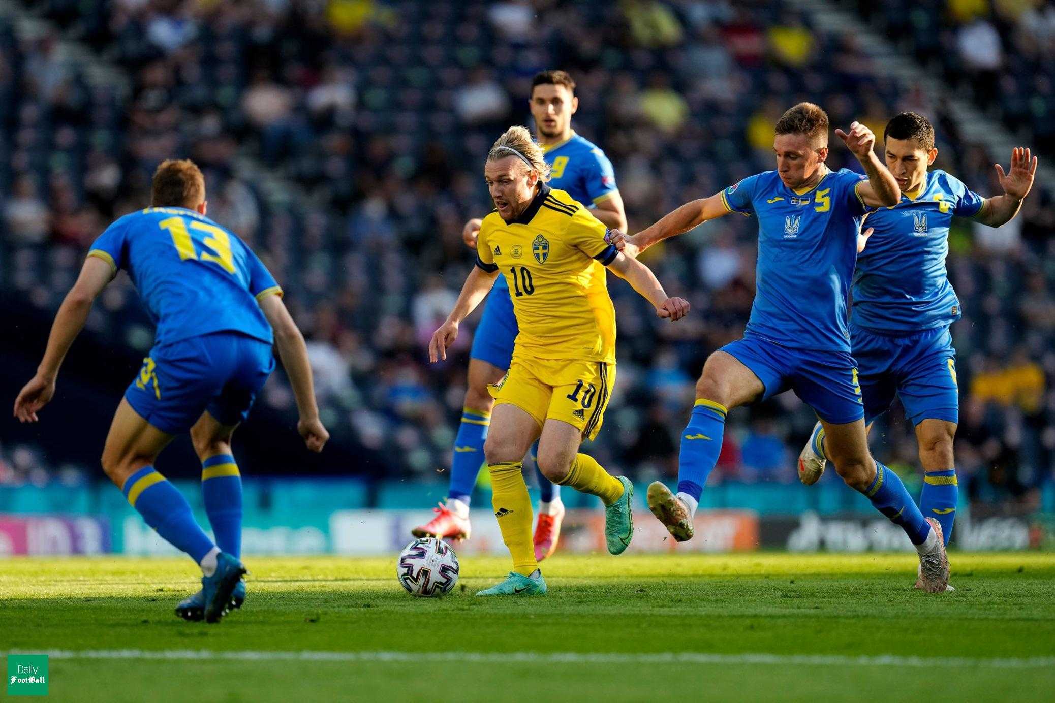 نتیجه بازی سوئد و اوکراین| صعود اوکراین به یک چهارم نهایی یورو 2020 | دیلی فوتبال