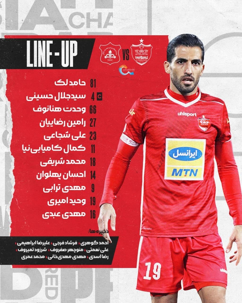 ترکیب پرسپولیس مقابل صنعت نفت آبادان برای بازی امروز 15 اسفند 1400 | دیلی فوتبال