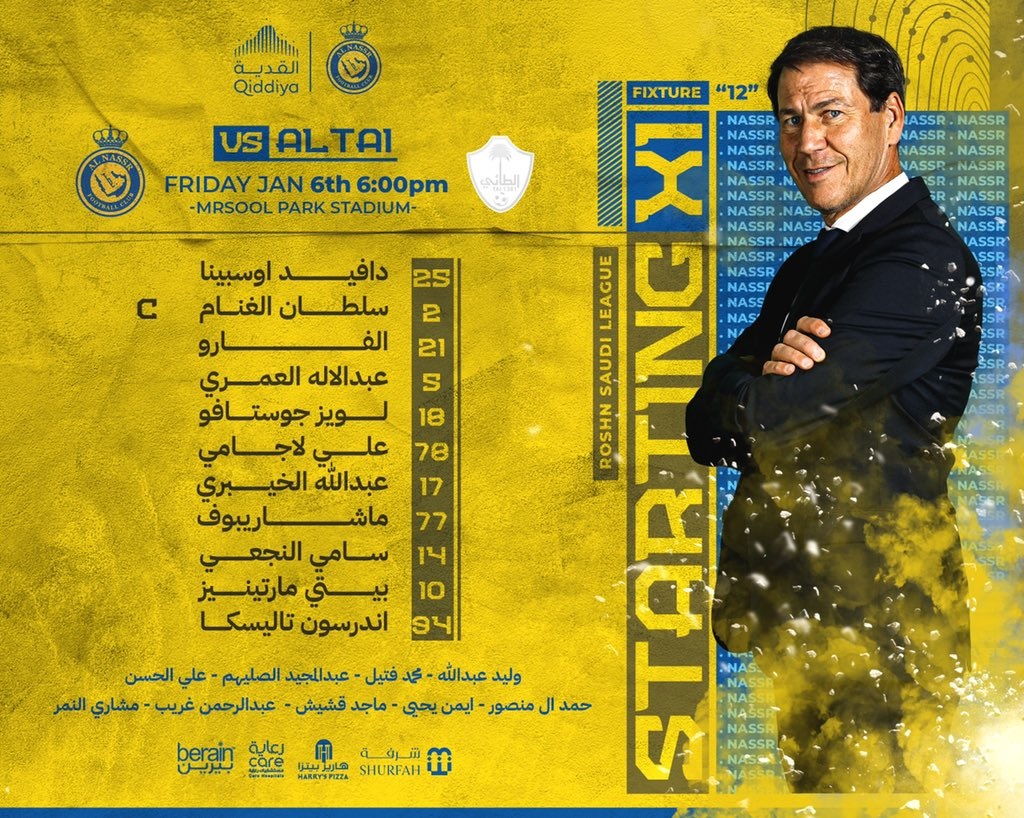غیبت کریستیانو رونالدو در ترکیب النصر مقابل الطائی برای بازی امشب 16 دی 1401 | دیلی فوتبال
