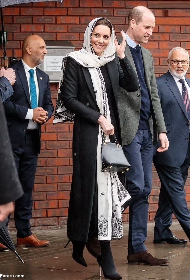 عکس| همسر ولیعهد انگلیس با حجاب اسلامی؛ براندازان به دنبال زن زندگی آزادی | دیلی فوتبال