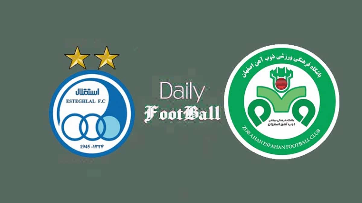 پخش زنده بازی استقلال و ذوب آهن امروز سه شنبه 4 شهریور 1404 | دیلی فوتبال