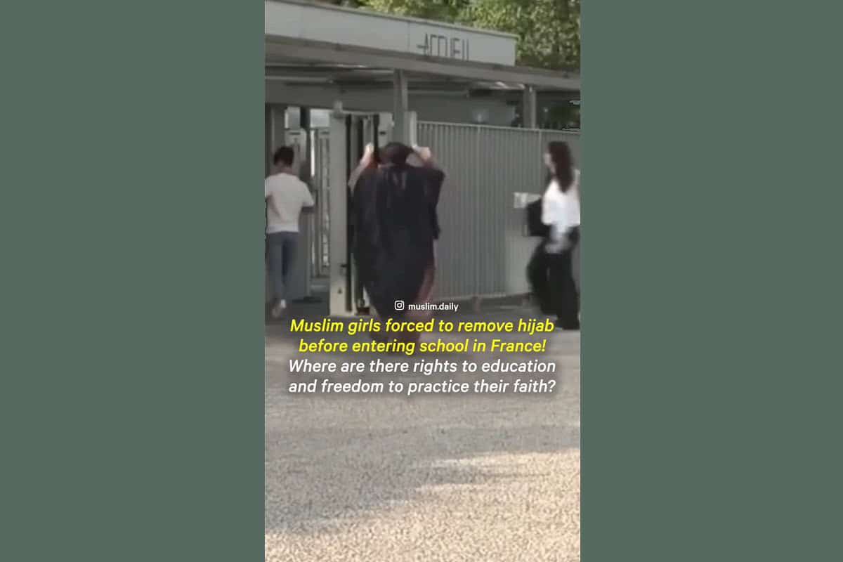 فیلم| اجبار در برداشتن حجاب برای دختران مسلمان در مدارس فرانسه | دیلی فوتبال