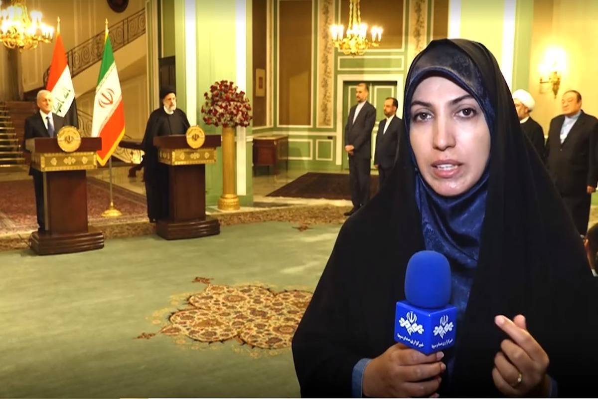 فیلم| گاف تاریخی آمنه سادات ذبیح پور در حضور رئیسی | دیلی فوتبال