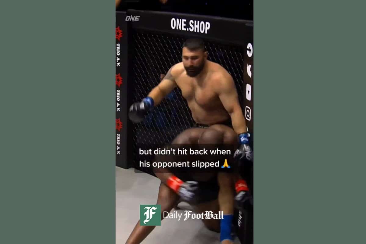 فیلم| جوانمردی ایرج عزیزپور مبارز ایرانی MMA | دیلی فوتبال