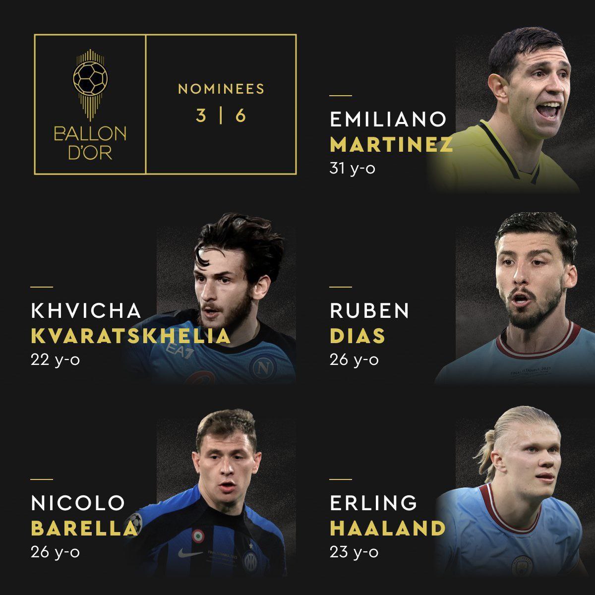 نامزدهای نهایی دریافت جایزه توپ طلا 2023 | دیلی فوتبال