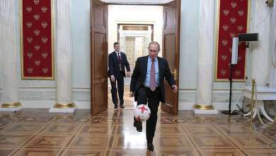 فیلم| فوتبال بازی کردن ولادیمیر پوتین در کاخ کرملین روسیه | دیلی فوتبال