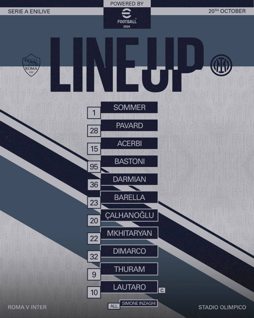 مهدی طارمی روی نیمکت اینتر مقابل رم برای بازی امشب 29 مهر 1403 | دیلی فوتبال