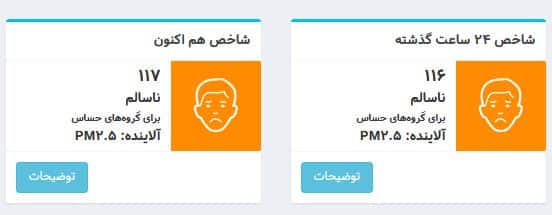 عکس| شاخص آلودگی هوا تهران امروز دوشنبه 5 آذر 1403 | دیلی فوتبال