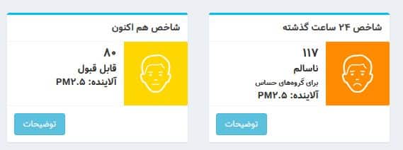 عکس| شاخص آلودگی هوا تهران امروز دوشنبه 19 آذر 1403 | دیلی فوتبال