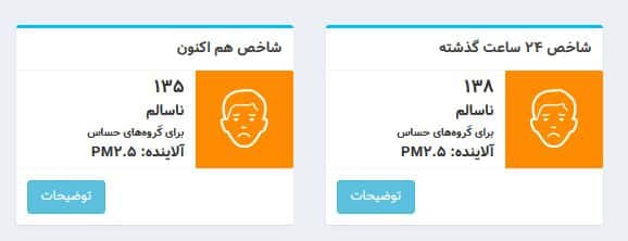 عکس| شاخص آلودگی هوا تهران امروز دوشنبه 3 دی 1403 | دیلی فوتبال
