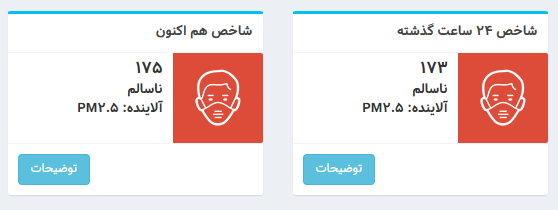 عکس| شاخص آلودگی هوا تهران امروز پنجشنبه 29 آذر 1403 | دیلی فوتبال