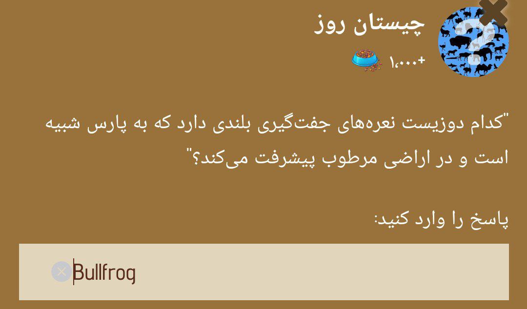 جواب چیستان زو (ZOO) امروز یکشنبه 2 دی 1403 | دیلی فوتبال