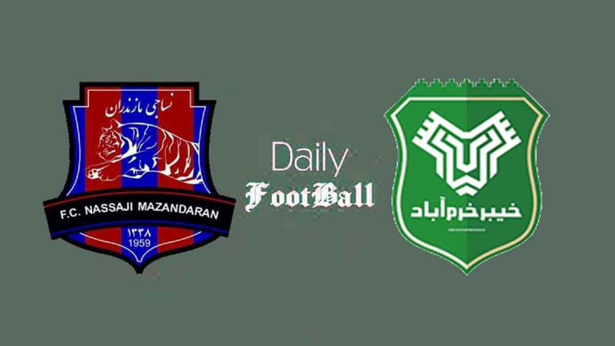 پخش زنده بازی خیبر خرم آباد و نساجی مازندران امروز پنجشنبه 28 فروردین 1404 | دیلی فوتبال