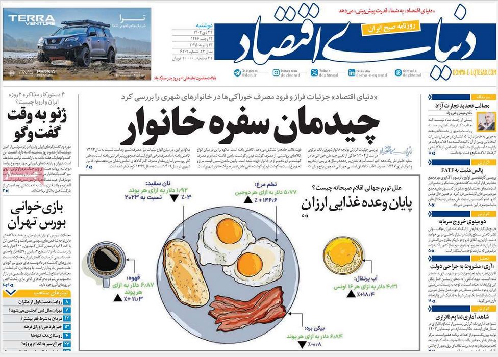 عکس| صفحه اول روزنامه های رسمی کشور امروز دوشنبه 24 دی 1403 | دیلی فوتبال