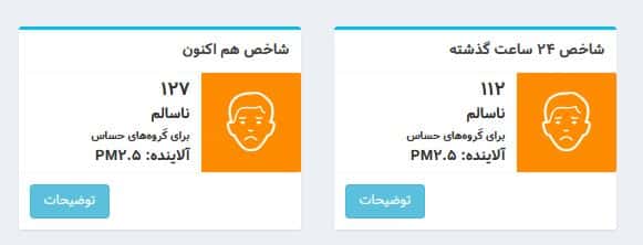 عکس| شاخص آلودگی هوا تهران امروز دوشنبه 8 بهمن 1403 | دیلی فوتبال