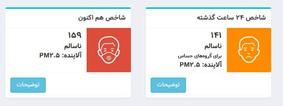 عکس| شاخص آلودگی هوا تهران امروز یکشنبه 14 بهمن 1403 | دیلی فوتبال