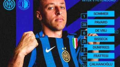 مهدی طارمی در ترکیب اینتر مقابل فاینورد برای بازی امشب 21 اسفند 1403 | دیلی فوتبال