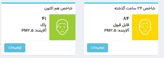 عکس| شاخص آلودگی هوا تهران امروز پنجشنبه 28 فروردین 1404 | دیلی فوتبال