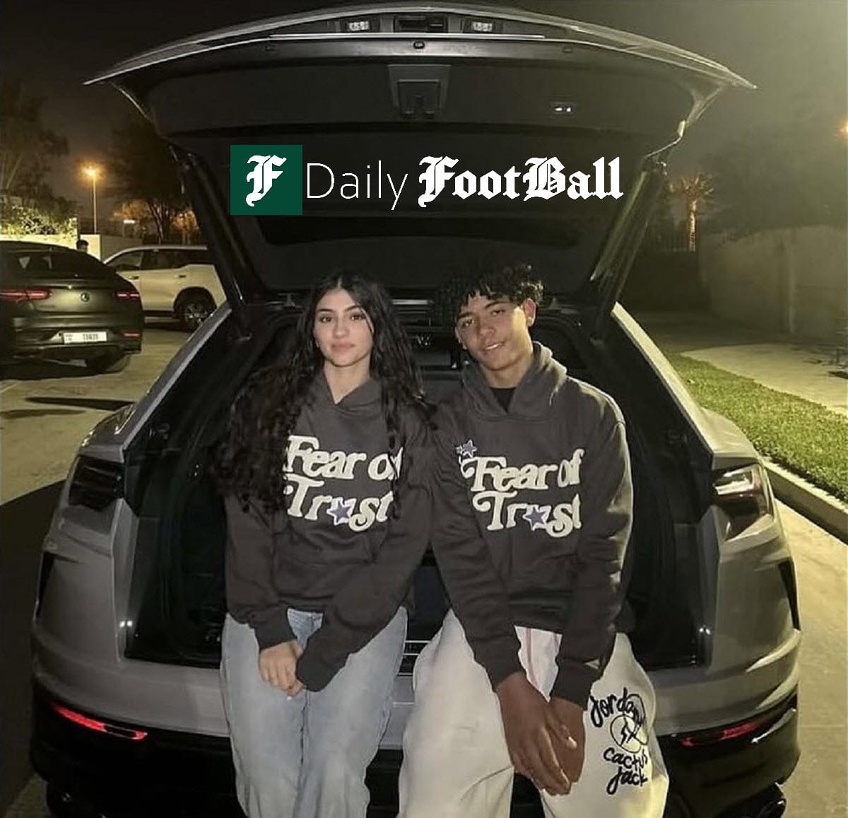 پسر کریس رونالدو در کنار دختری به نام سورایا