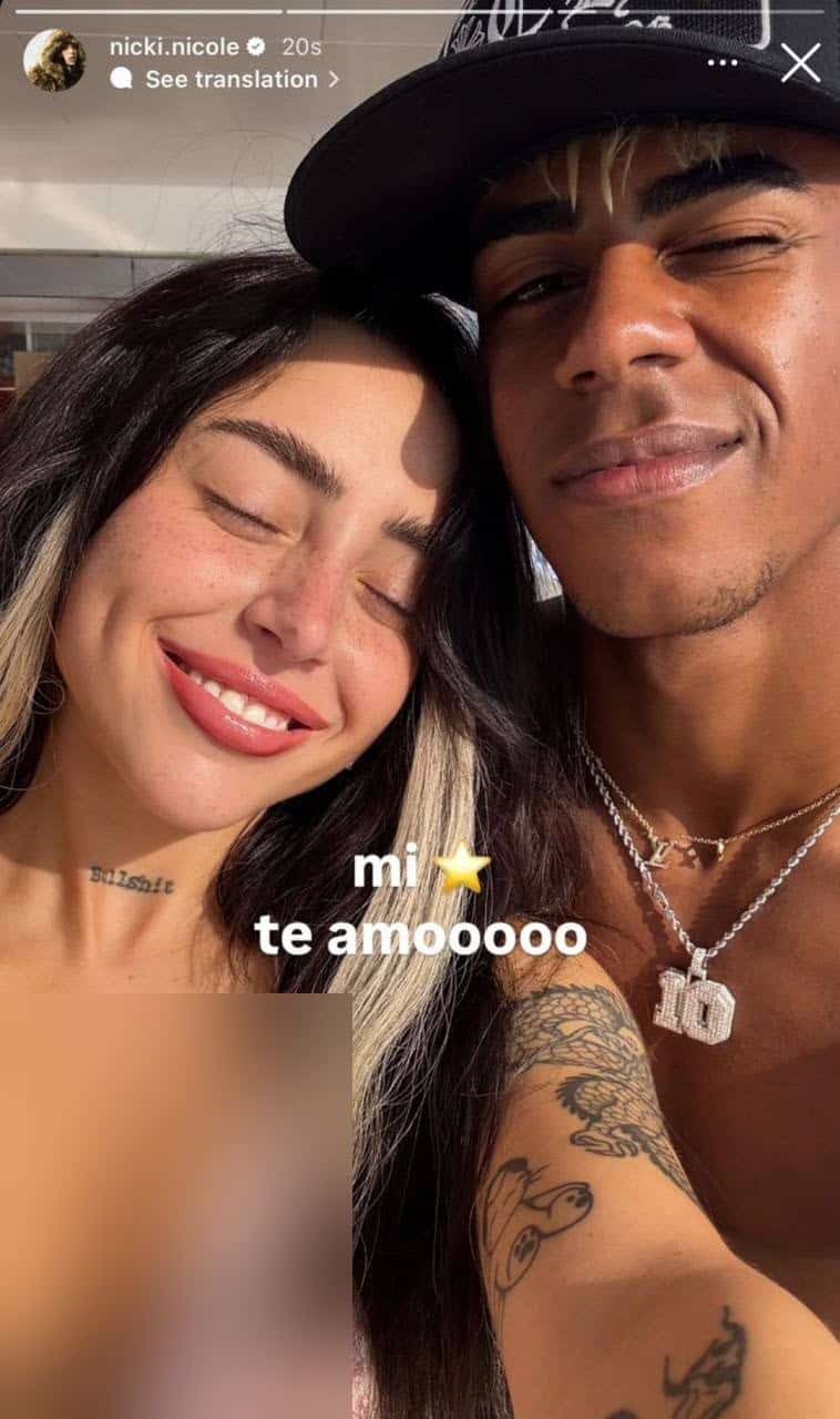 عکس| پیام تبریک نیکی نیکول دوست دختر لامین یامال | دیلی فوتبال