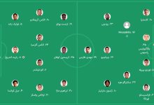 مهدی طارمی در ترکیب المپیاکوس مقابل بایرلورکوزن برای بازی امشب سه شنبه 30 دی 1404