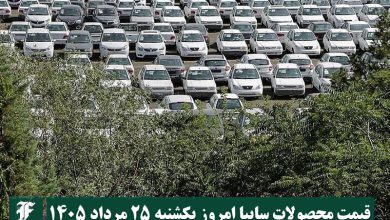 قیمت محصولات سایپا امروز یکشنبه 25 مرداد 1405 | دیلی فوتبال